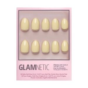 2 for $22 - Glamnetic Press On Nails - Pastel Yellow